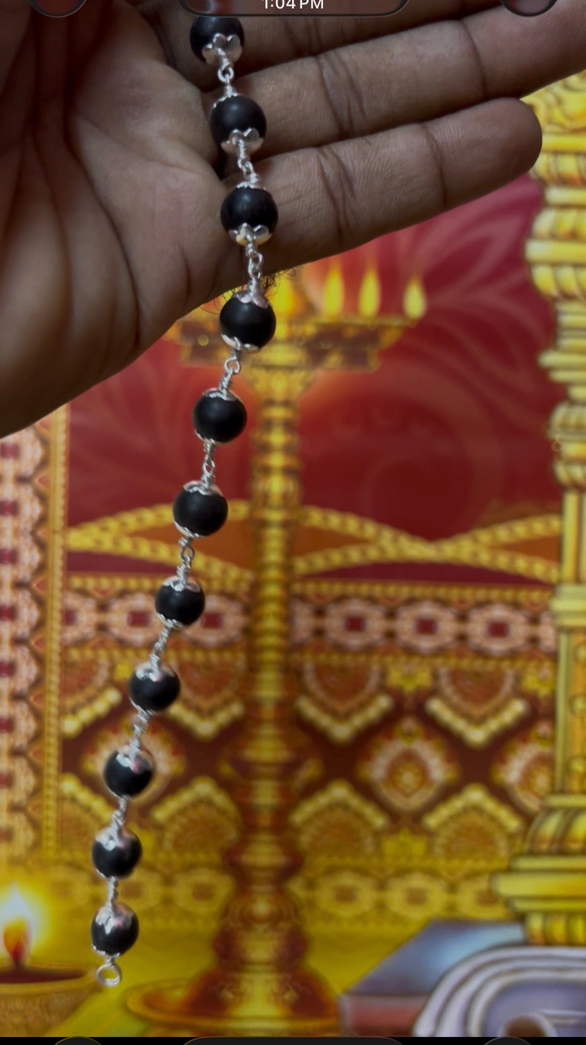 92.5 Silver Karungali Bracelet Certified