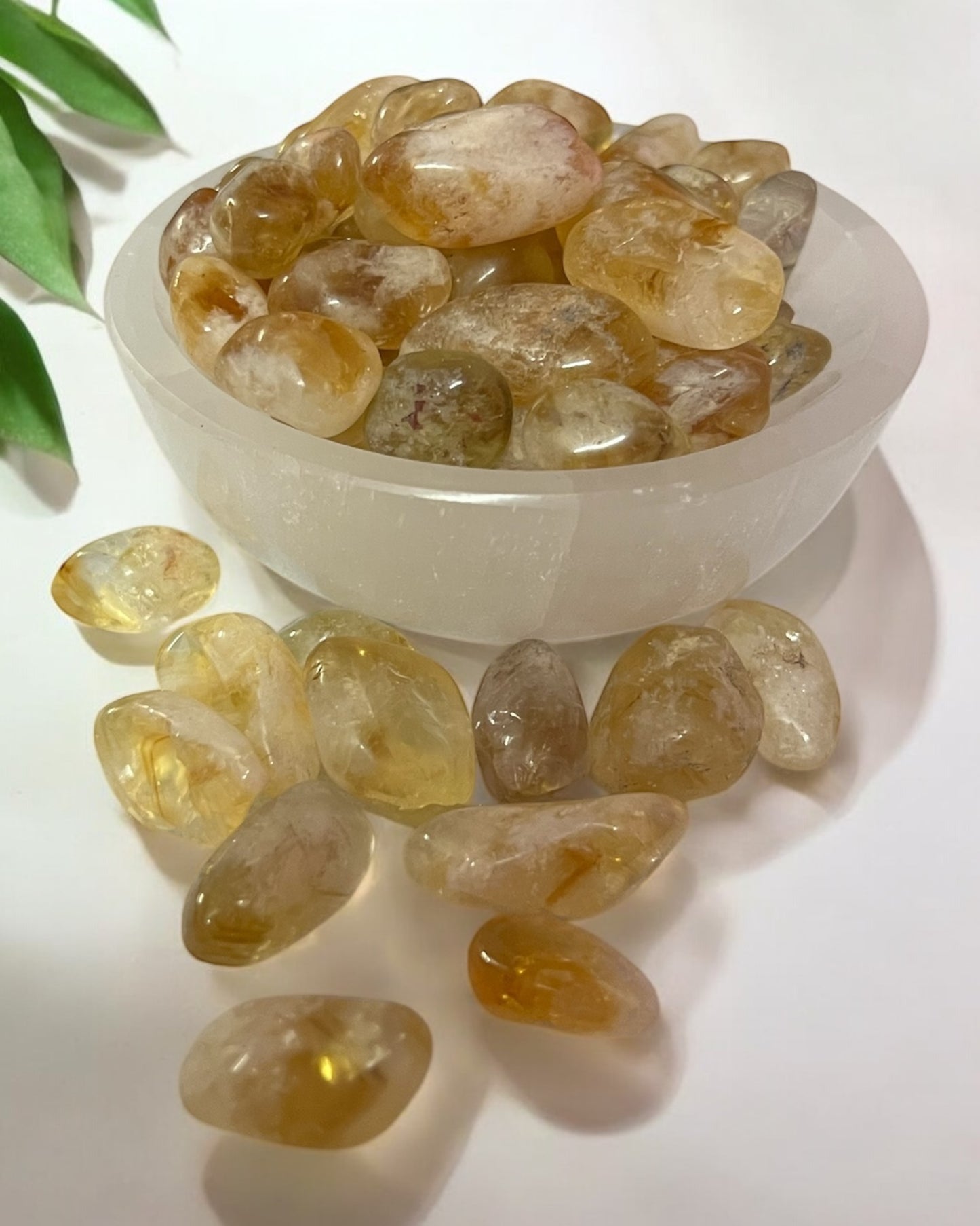 Citrine Tumbled Stone – Wealth, Success & Manifestation Crystal