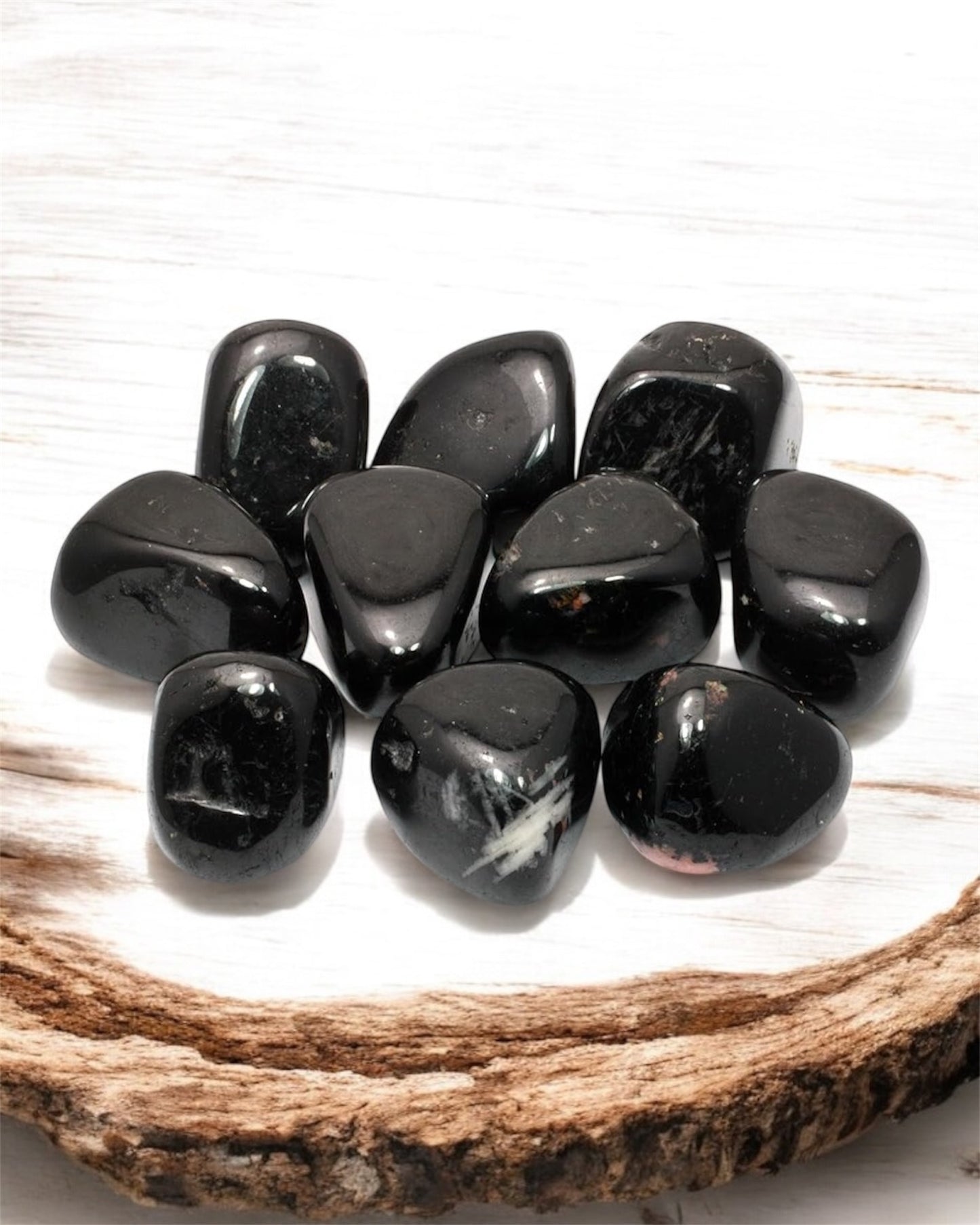 Black Tourmaline Tumbled Stone – Financial Protection & Energetic Shield
