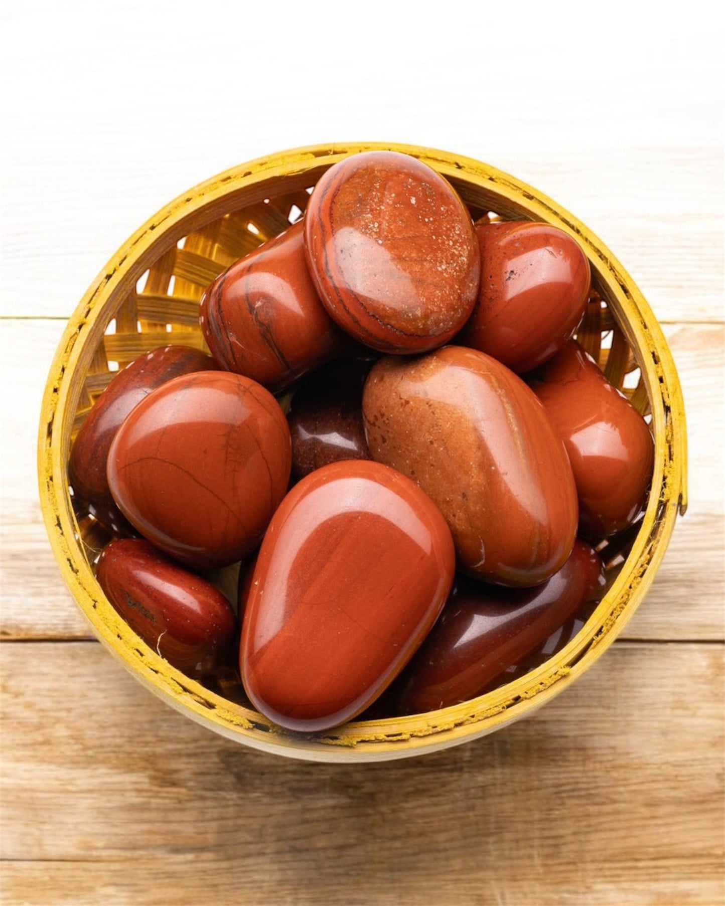 Red Jasper Tumbled Stone – Stability & Strength Booster