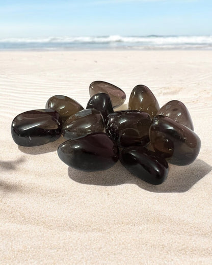 Smoky Quartz Tumbled Stone – Grounding & Stress Relief Stone