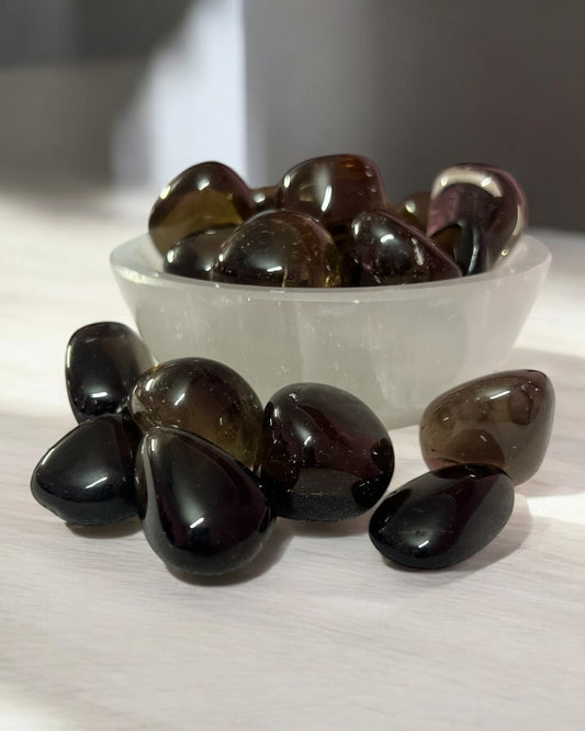 Smoky Quartz Tumbled Stone – Grounding & Stress Relief Stone