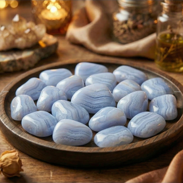 BlueLace Agate Tumbled Stone