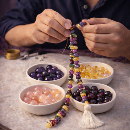Custom Gemstone with Karungali Bracelet