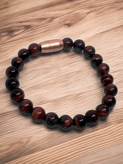 Addiction Aid Bracelet with Red Tiger Eye