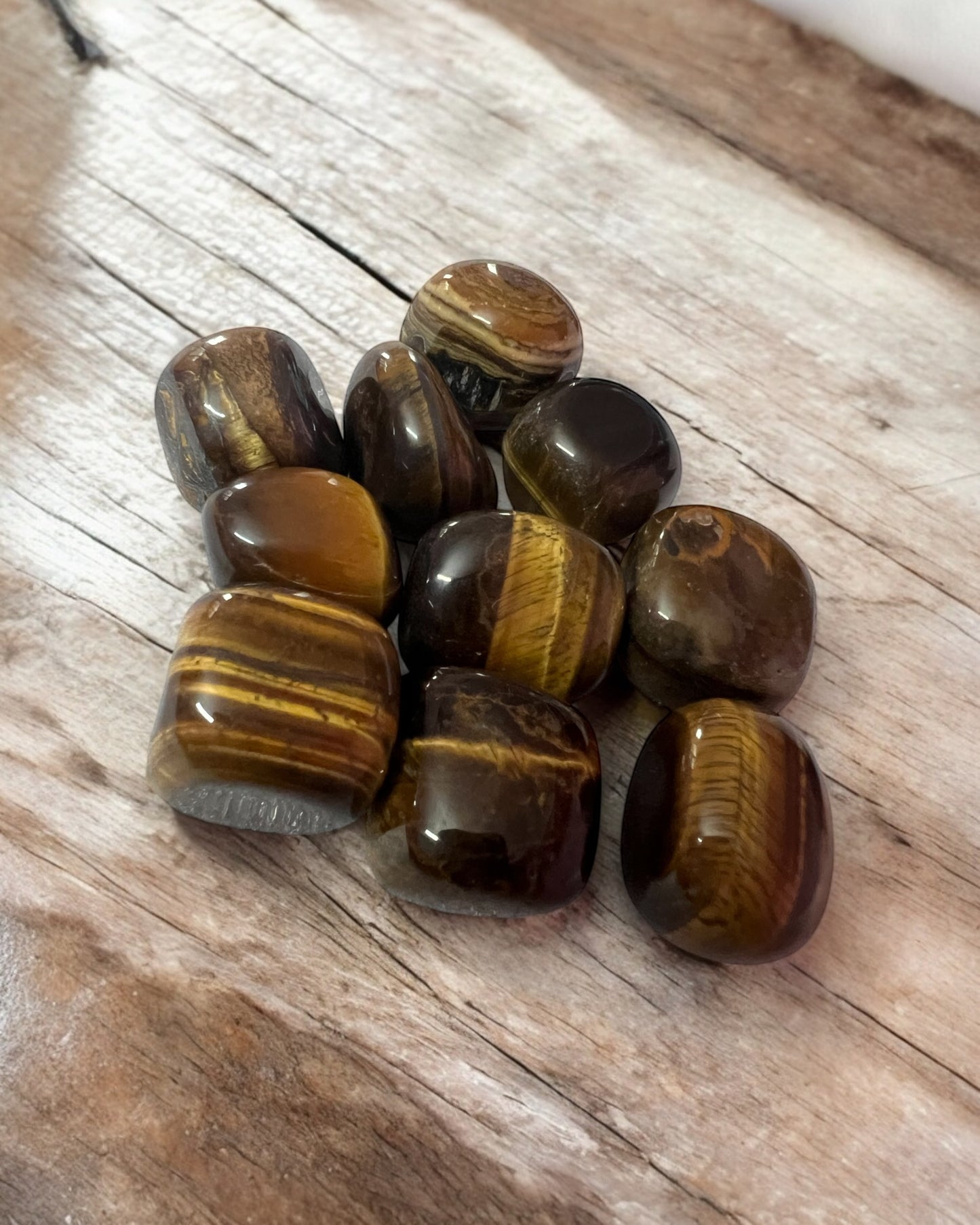 Tiger Eye Tumbled Stone – Confidence & Protection Crystal
