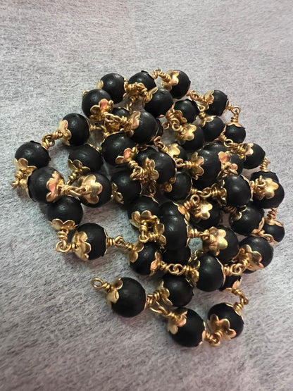 Karungali Malai - Impon (Panchaloha) - 54 Beads