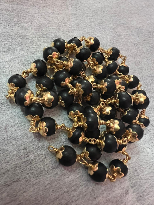 Karungali Malai - Impon (Panchaloha) - 54 Beads
